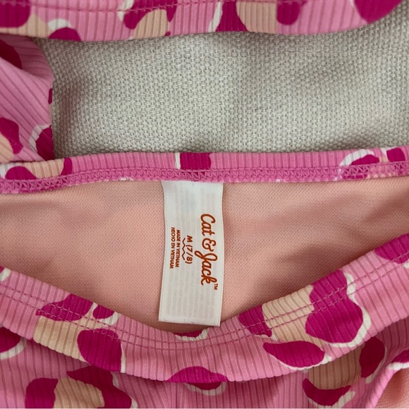 SOLD Girls Cat & Jack Two Piece Swimsuit Bikini long sleeve - Picture 3 of 4